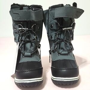 Diamond Supply Co Black and Gray Rain Snow Boots Waterproof